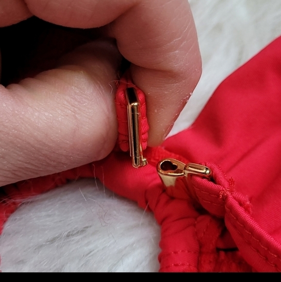 Booty by Brabants Brazilian Red cutouts one piece cheeky high-waist swim wear Lg - Picture 11 of 16